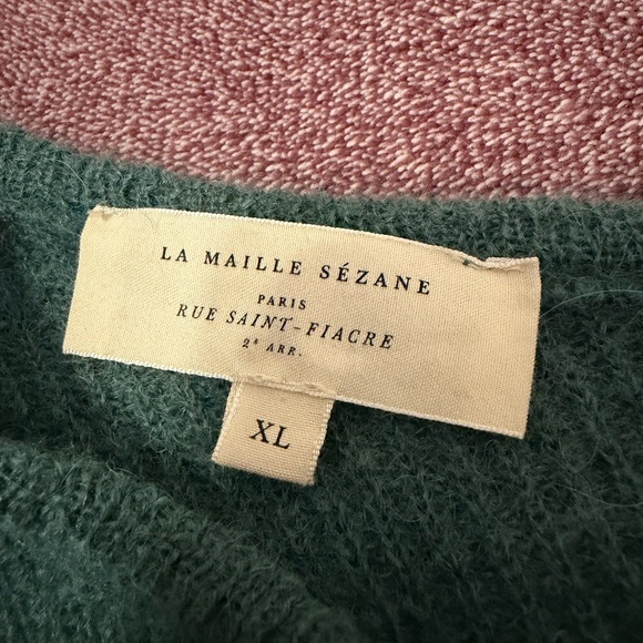 Sezane Gaspard Cardigan - Sage - Picture 3 of 5